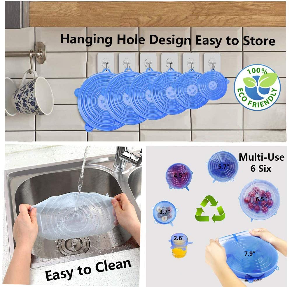 Kitchen Silicone Cover eco friendly Stretch Lids Reusable Airtight Food Wrap Covers Keeping Fresh Seal Bowl Stretchy Wrap Cover