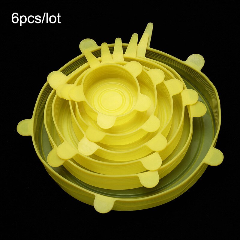 Kitchen Silicone Cover eco friendly Stretch Lids Reusable Airtight Food Wrap Covers Keeping Fresh Seal Bowl Stretchy Wrap Cover