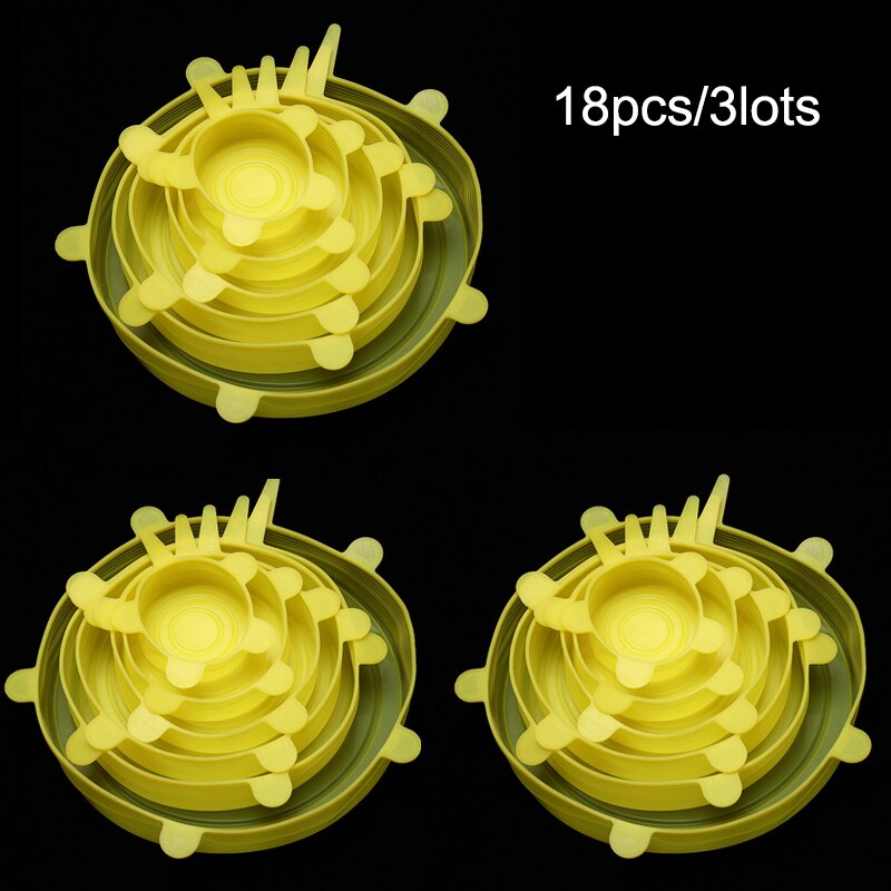 Kitchen Silicone Cover eco friendly Stretch Lids Reusable Airtight Food Wrap Covers Keeping Fresh Seal Bowl Stretchy Wrap Cover