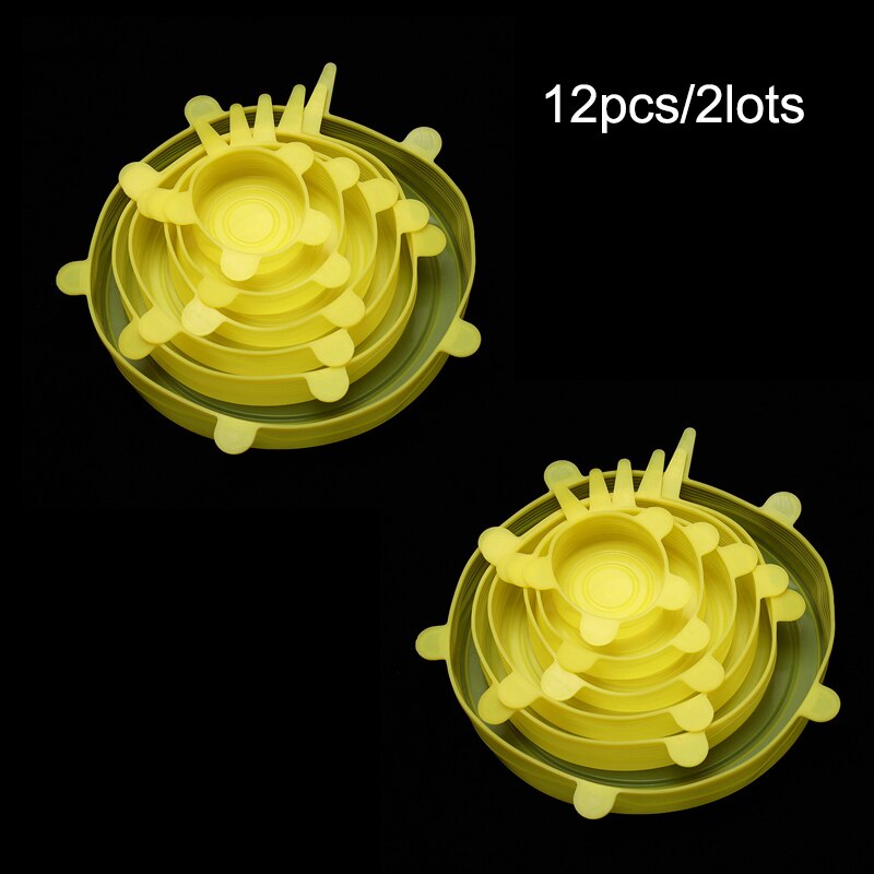Kitchen Silicone Cover eco friendly Stretch Lids Reusable Airtight Food Wrap Covers Keeping Fresh Seal Bowl Stretchy Wrap Cover