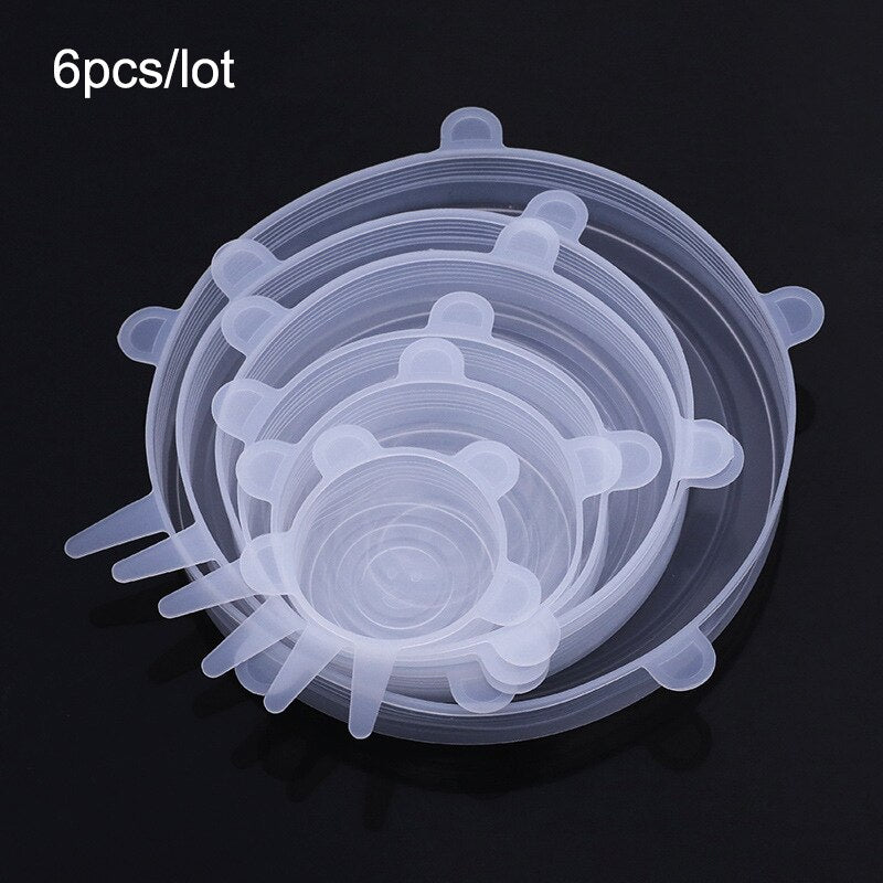 Kitchen Silicone Cover eco friendly Stretch Lids Reusable Airtight Food Wrap Covers Keeping Fresh Seal Bowl Stretchy Wrap Cover