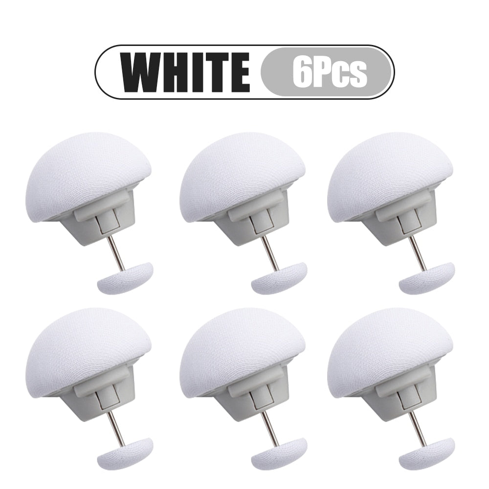 4/6pcs Covers Fastener Clip Holder Mushroom Quilt Stand Blanket Clip Slip-resistant Nordic Clips for Bed Sheet Clothes Pegs
