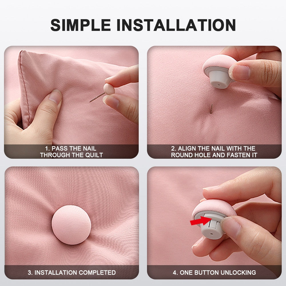 4/6pcs Covers Fastener Clip Holder Mushroom Quilt Stand Blanket Clip Slip-resistant Nordic Clips for Bed Sheet Clothes Pegs
