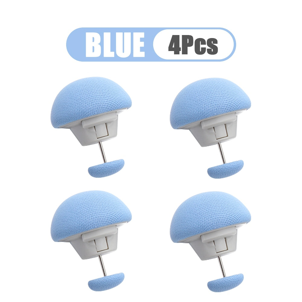 4/6pcs Covers Fastener Clip Holder Mushroom Quilt Stand Blanket Clip Slip-resistant Nordic Clips for Bed Sheet Clothes Pegs