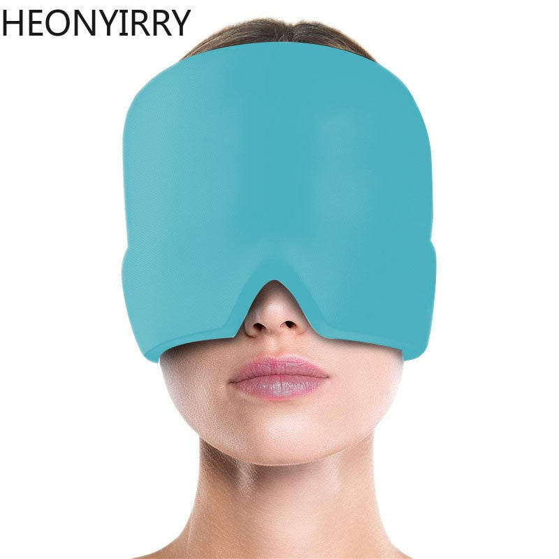 Gel Hot Cold Therapy Headache Migraine Relief Cap For Chemo,Sinus,Neck Wearable Therapy Wrap Stress Pressure Pain Relief Massage