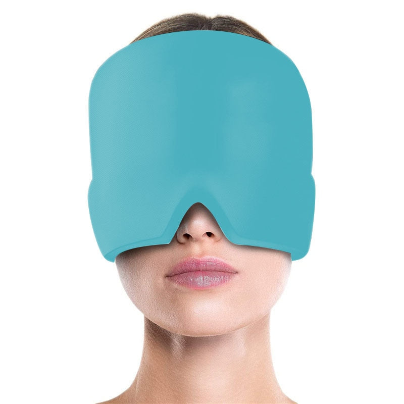 Gel Hot Cold Therapy Headache Migraine Relief Cap For Chemo,Sinus,Neck Wearable Therapy Wrap Stress Pressure Pain Relief Massage