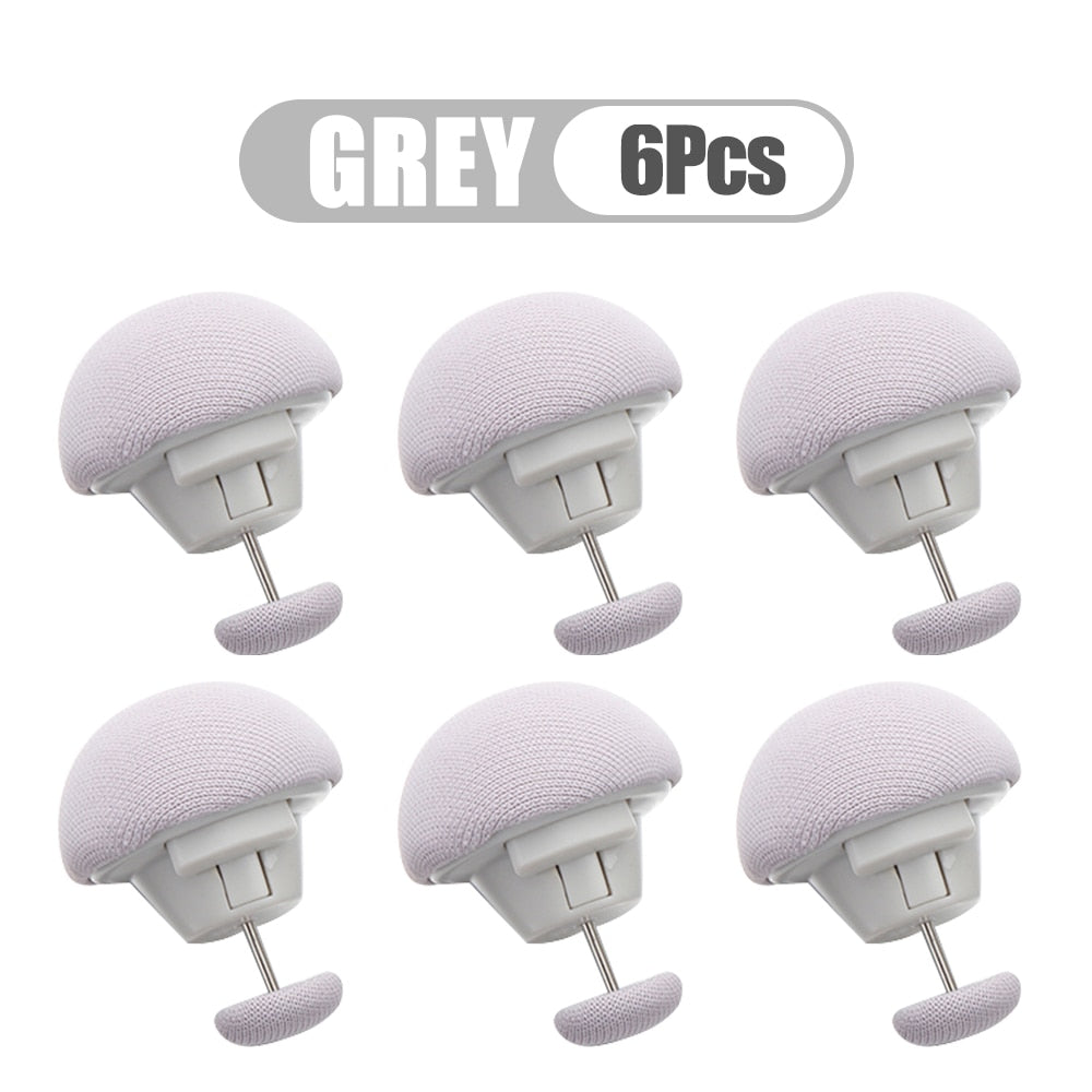 4/6pcs Covers Fastener Clip Holder Mushroom Quilt Stand Blanket Clip Slip-resistant Nordic Clips for Bed Sheet Clothes Pegs
