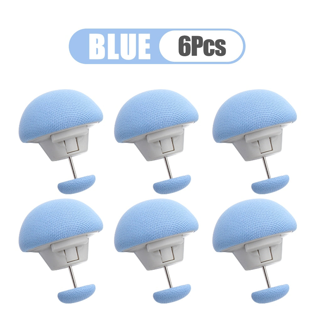 4/6pcs Covers Fastener Clip Holder Mushroom Quilt Stand Blanket Clip Slip-resistant Nordic Clips for Bed Sheet Clothes Pegs