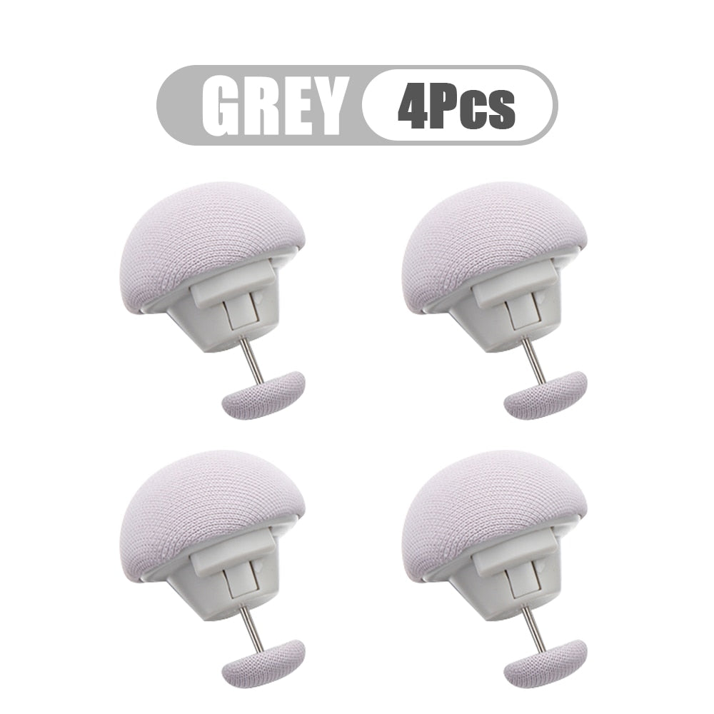 4/6pcs Covers Fastener Clip Holder Mushroom Quilt Stand Blanket Clip Slip-resistant Nordic Clips for Bed Sheet Clothes Pegs