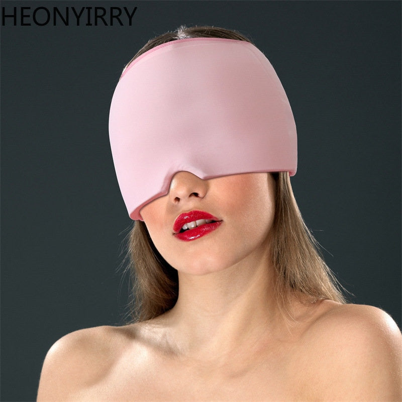 Gel Hot Cold Therapy Headache Migraine Relief Cap For Chemo,Sinus,Neck Wearable Therapy Wrap Stress Pressure Pain Relief Massage