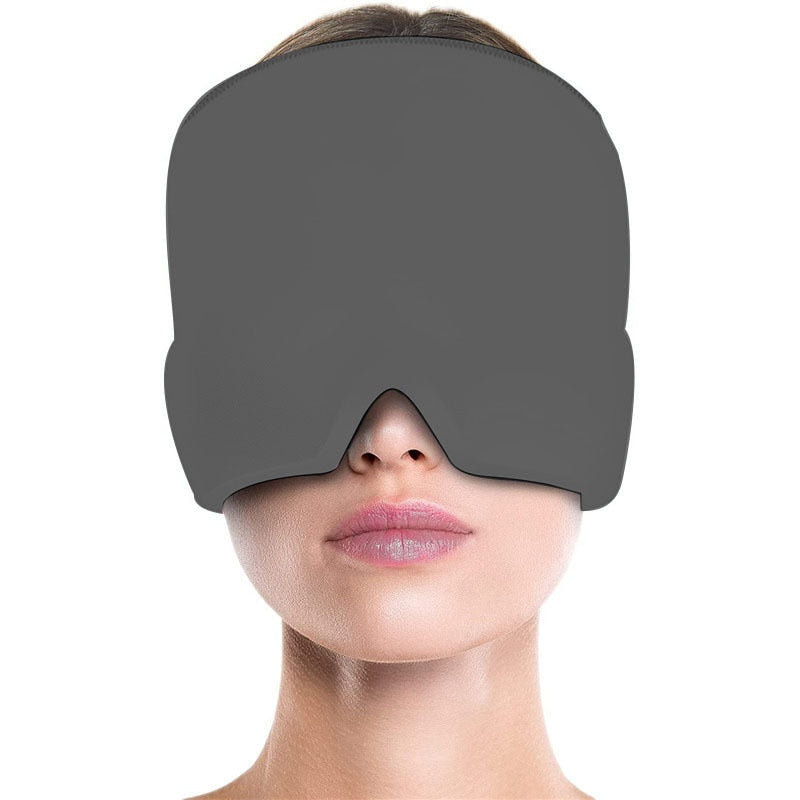 Gel Hot Cold Therapy Headache Migraine Relief Cap For Chemo,Sinus,Neck Wearable Therapy Wrap Stress Pressure Pain Relief Massage