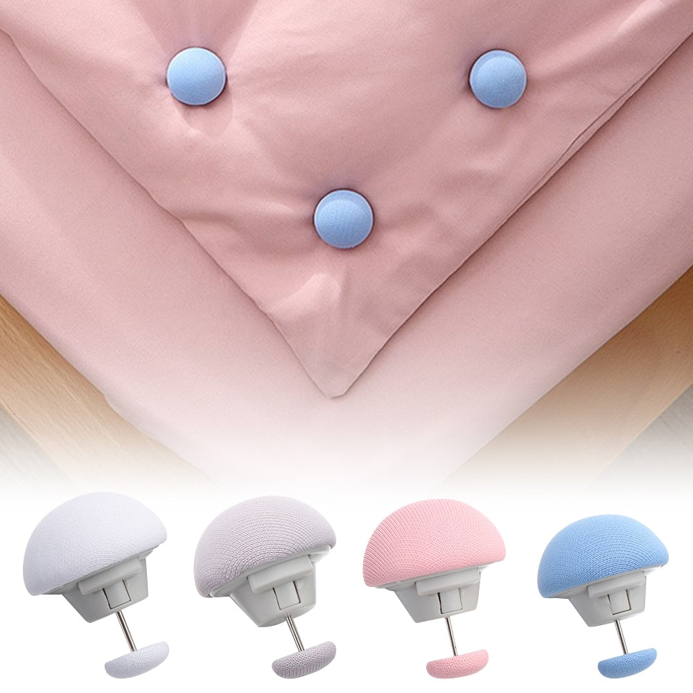 4/6pcs Covers Fastener Clip Holder Mushroom Quilt Stand Blanket Clip Slip-resistant Nordic Clips for Bed Sheet Clothes Pegs
