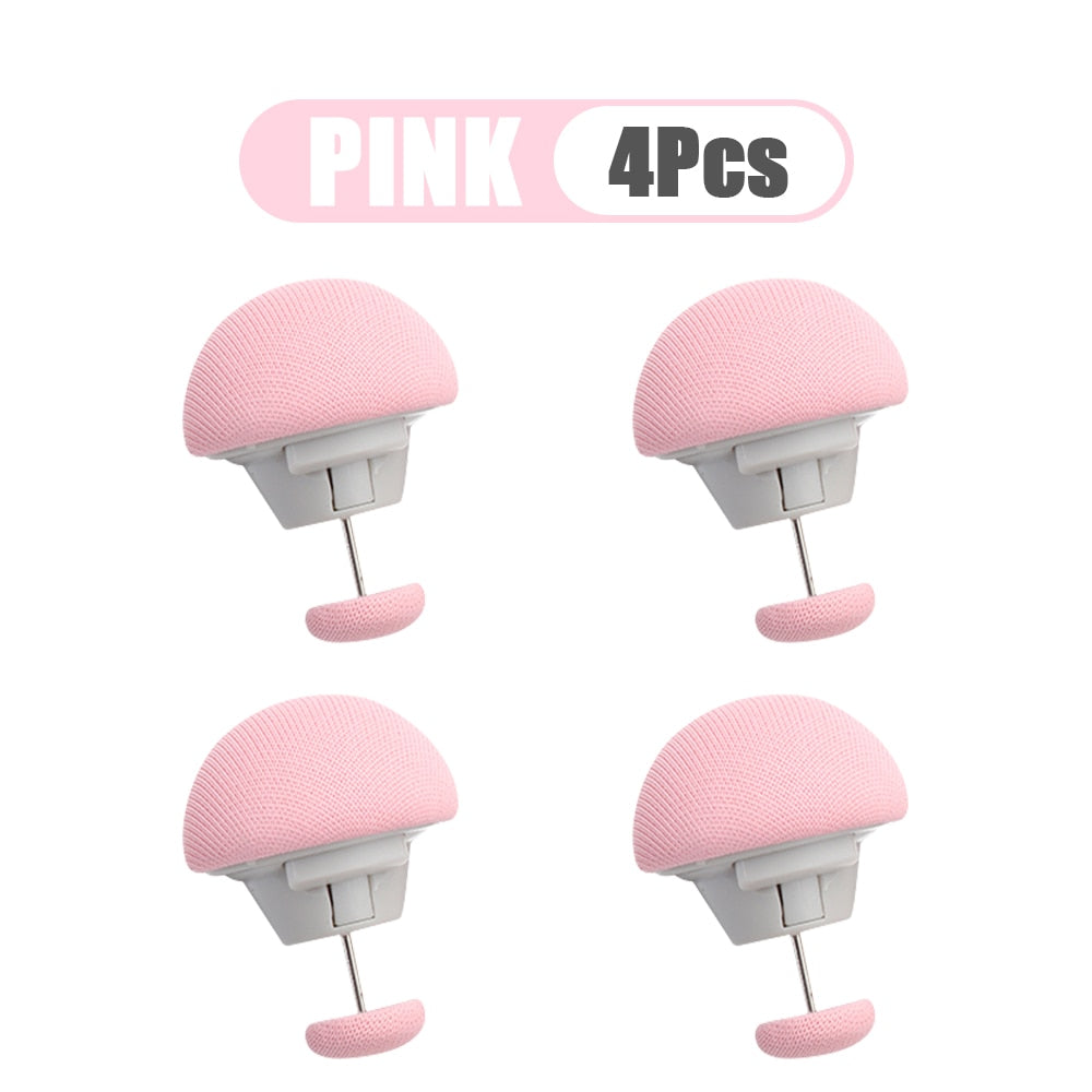 4/6pcs Covers Fastener Clip Holder Mushroom Quilt Stand Blanket Clip Slip-resistant Nordic Clips for Bed Sheet Clothes Pegs