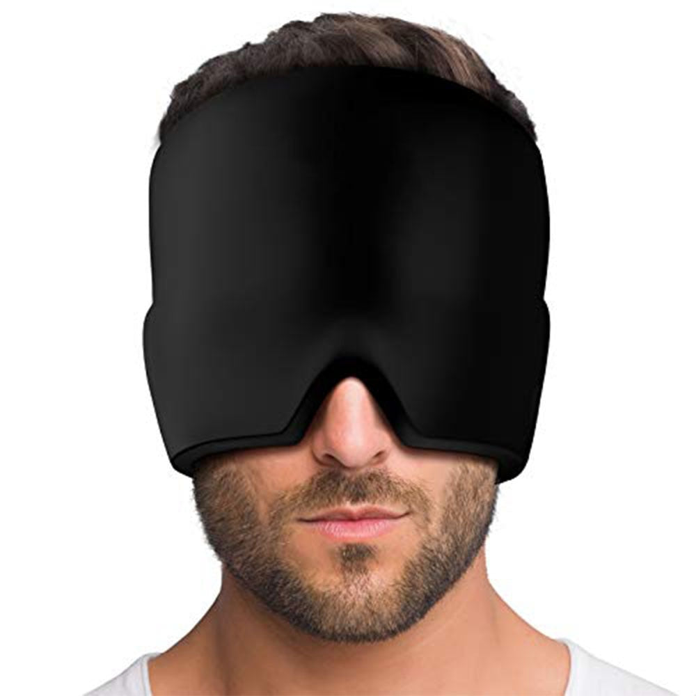 Gel Hot Cold Therapy Headache Migraine Relief Cap For Chemo,Sinus,Neck Wearable Therapy Wrap Stress Pressure Pain Relief Massage