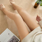 Translucent Warm Plush Lined Elastic Leggings